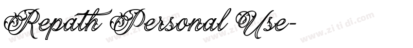 Repath Personal Use字体转换